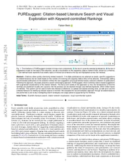 PUREsuggest: Citation-based Literature Search and Visual Exploration
  with Keyword-controlled Rankings