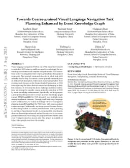 Towards Coarse-grained Visual Language Navigation Task Planning Enhanced
  by Event Knowledge Graph