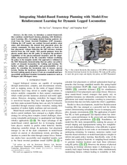 Integrating Model-Based Footstep Planning with Model-Free Reinforcement
  Learning for Dynamic Legged Locomotion
