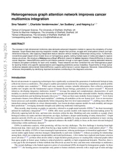 Heterogeneous graph attention network improves cancer multiomics
  integration