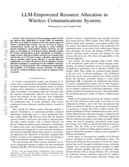 LLM-Empowered Resource Allocation in Wireless Communications Systems