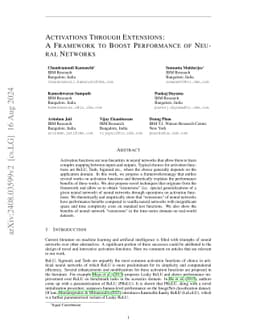 Activations Through Extensions: A Framework To Boost Performance Of
  Neural Networks