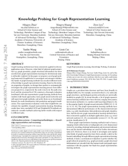 Knowledge Probing for Graph Representation Learning
