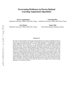 Overcoming Brittleness in Pareto-Optimal Learning-Augmented Algorithms