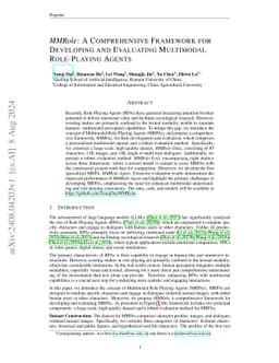 MMRole: A Comprehensive Framework for Developing and Evaluating Multimodal Role-Playing Agents
