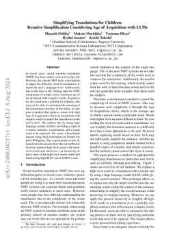 Simplifying Translations for Children: Iterative Simplification
  Considering Age of Acquisition with LLMs