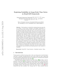 Exploring Scalability in Large-Scale Time Series in DeepVATS framework