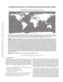 Localized Evaluation for Constructing Discrete Vector Fields
