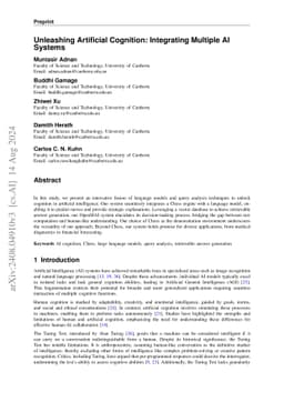 Unleashing Artificial Cognition: Integrating Multiple AI Systems