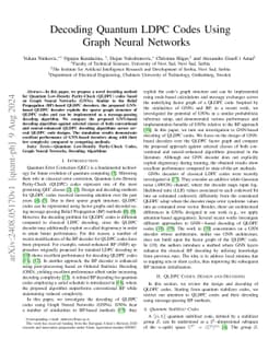 Decoding Quantum LDPC Codes Using Graph Neural Networks