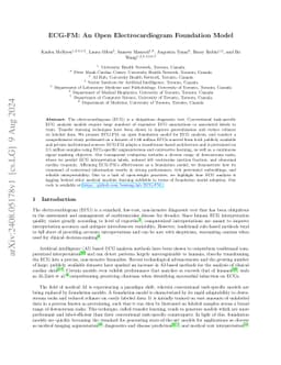 ECG-FM: An Open Electrocardiogram Foundation Model