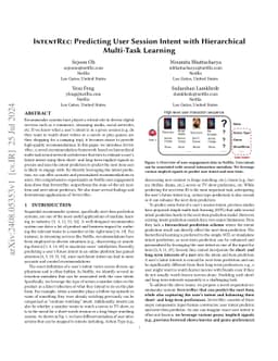 IntentRec: Predicting User Session Intent with Hierarchical Multi-Task Learning
