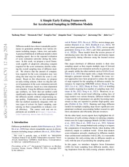 A Simple Early Exiting Framework for Accelerated Sampling in Diffusion
  Models