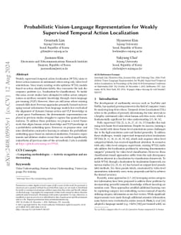 Probabilistic Vision-Language Representation for Weakly Supervised
  Temporal Action Localization
