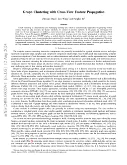 Graph Clustering with Cross-View Feature Propagation