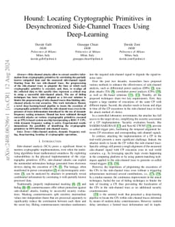 Hound: Locating Cryptographic Primitives in Desynchronized Side-Channel Traces Using Deep-Learning