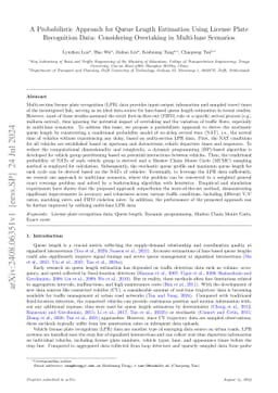 A Probabilistic Approach for Queue Length Estimation Using License Plate
  Recognition Data: Considering Overtaking in Multi-lane Scenarios