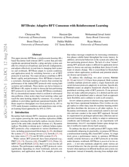 BFTBrain: Adaptive BFT Consensus with Reinforcement Learning