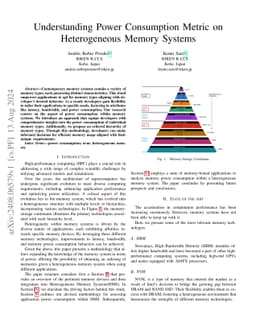 Understanding Power Consumption Metric on Heterogeneous Memory Systems