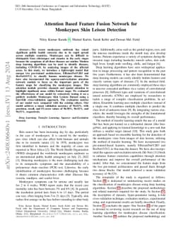 Attention Based Feature Fusion Network for Monkeypox Skin Lesion
  Detection