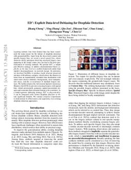 ED$^4$: Explicit Data-level Debiasing for Deepfake Detection