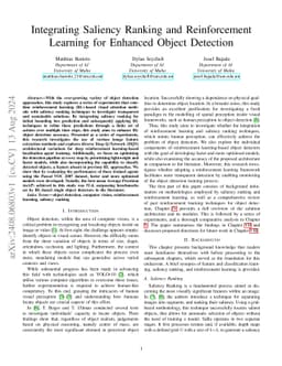 Integrating Saliency Ranking and Reinforcement Learning for Enhanced
  Object Detection