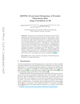 EEPPR: Event-based Estimation of Periodic Phenomena Rate using
  Correlation in 3D