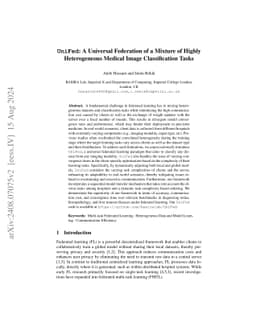 UniFed: A Universal Federation of a Mixture of Highly Heterogeneous
  Medical Image Classification Tasks