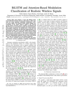 BiLSTM and Attention-Based Modulation Classification of Realistic
  Wireless Signals
