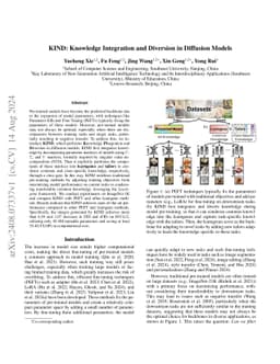 KIND: Knowledge Integration and Diversion in Diffusion Models