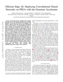 Efficient Edge AI: Deploying Convolutional Neural Networks on FPGA with
  the Gemmini Accelerator