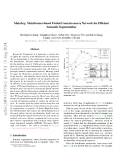 MetaSeg: MetaFormer-based Global Contexts-aware Network for Efficient
  Semantic Segmentation