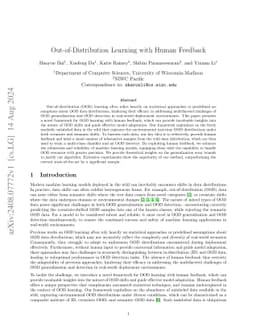 Out-of-Distribution Learning with Human Feedback
