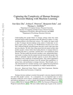 Capturing the Complexity of Human Strategic Decision-Making with Machine
  Learning