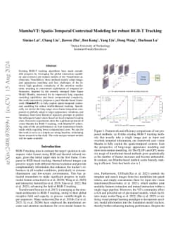MambaVT: Spatio-Temporal Contextual Modeling for robust RGB-T Tracking