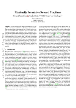 Maximally Permissive Reward Machines