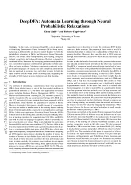 DeepDFA: Automata Learning through Neural Probabilistic Relaxations