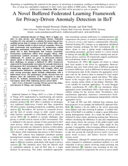 A Novel Buffered Federated Learning Framework for Privacy-Driven Anomaly
  Detection in IIoT