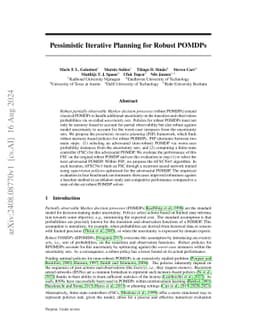 Pessimistic Iterative Planning for Robust POMDPs