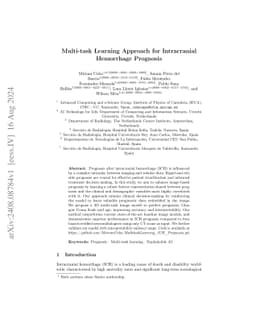 Multi-task Learning Approach for Intracranial Hemorrhage Prognosis