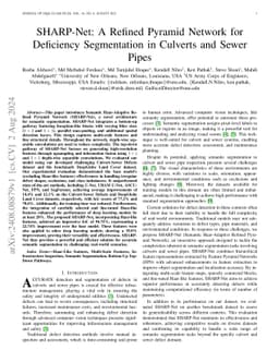 SHARP-Net: A Refined Pyramid Network for Deficiency Segmentation in
  Culverts and Sewer Pipes