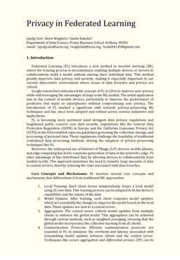 Privacy in Federated Learning