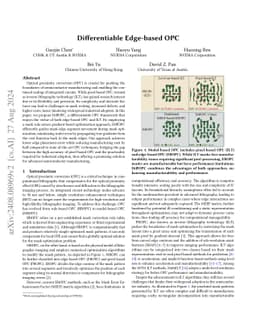 Differentiable Edge-based OPC