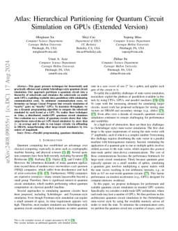 Atlas: Hierarchical Partitioning for Quantum Circuit Simulation on GPUs
  (Extended Version)