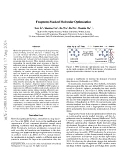 Fragment-Masked Diffusion for Molecular Optimization