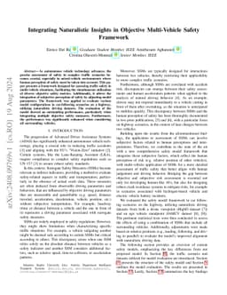 Integrating Naturalistic Insights in Objective Multi-Vehicle Safety Framework