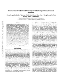 Graph-guided Cross-composition Feature Disentanglement for Compositional Zero-shot Learning
