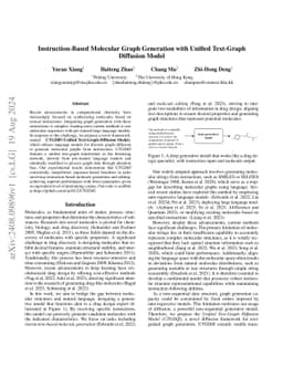 Instruction-Based Molecular Graph Generation with Unified Text-Graph
  Diffusion Model