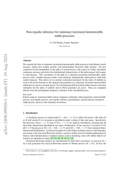 Non-ergodic inference for stationary-increment harmonizable stable
  processes