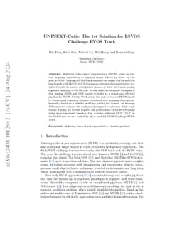 UNINEXT-Cutie: The 1st Solution for LSVOS Challenge RVOS Track